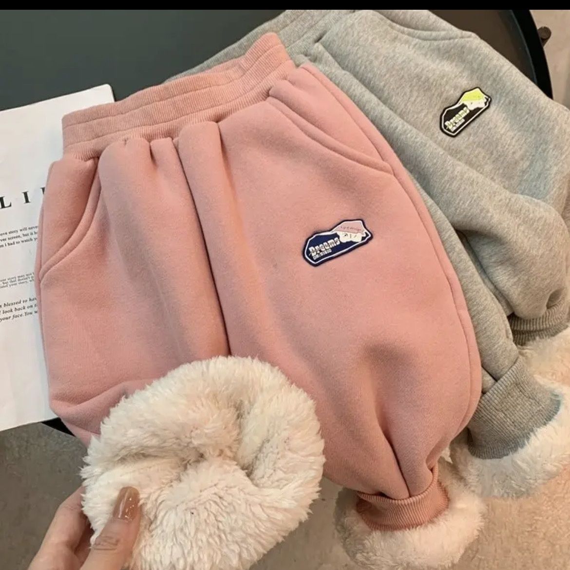 女童2023秋季新款童装儿童韩版运动裤加厚舒适休闲裤宝宝束脚裤11