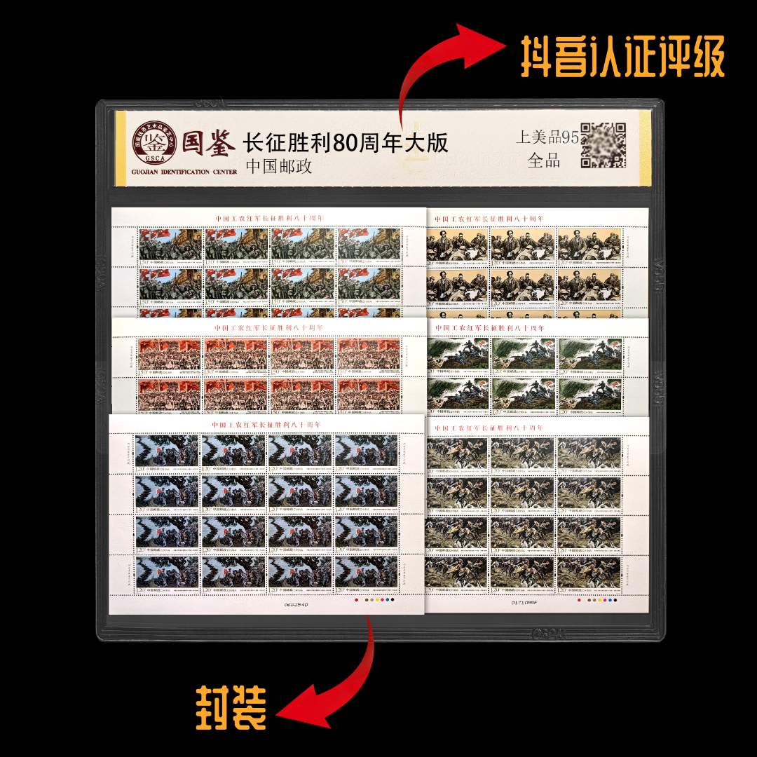 2016-31  工农红军长征胜利八十周年大版  邮票  封装评级   包邮