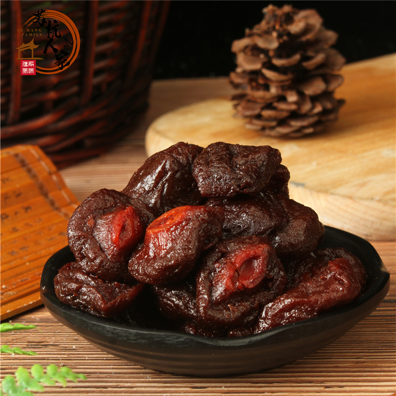 传统蜜饯 果脯  苏式奶油半话李 半梅肉 李子干酸甜软糯散装果干