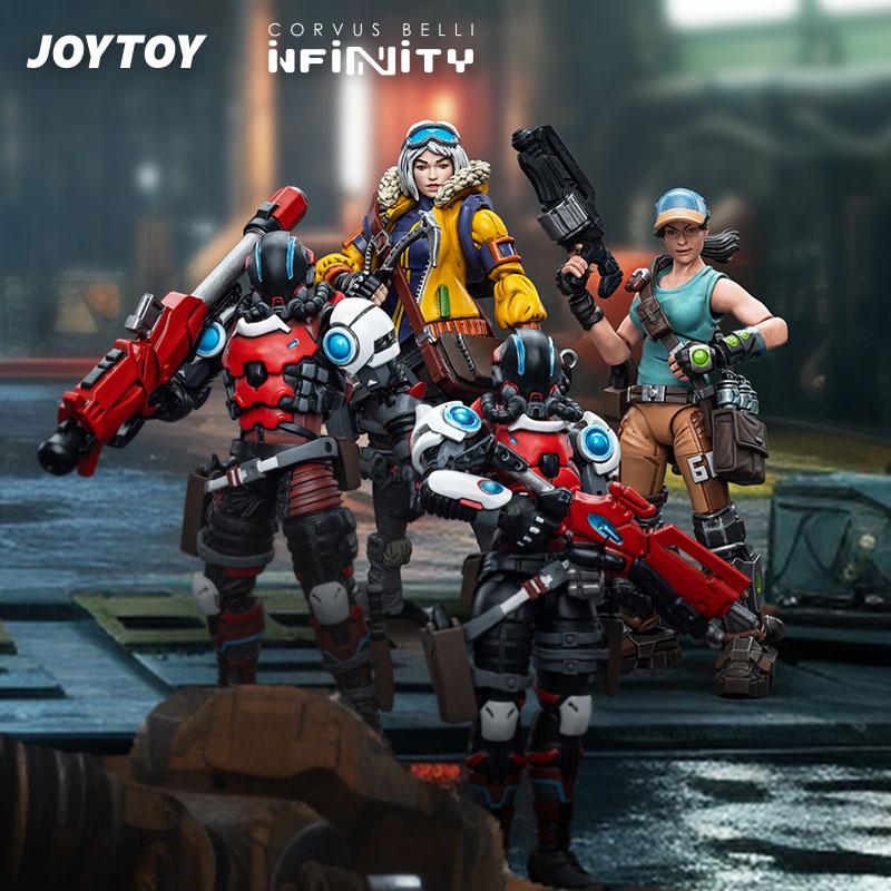 JOYTOY/暗源英菲野猫战术/鱼叉破冰者/怪兽卡车司机1：18 模玩