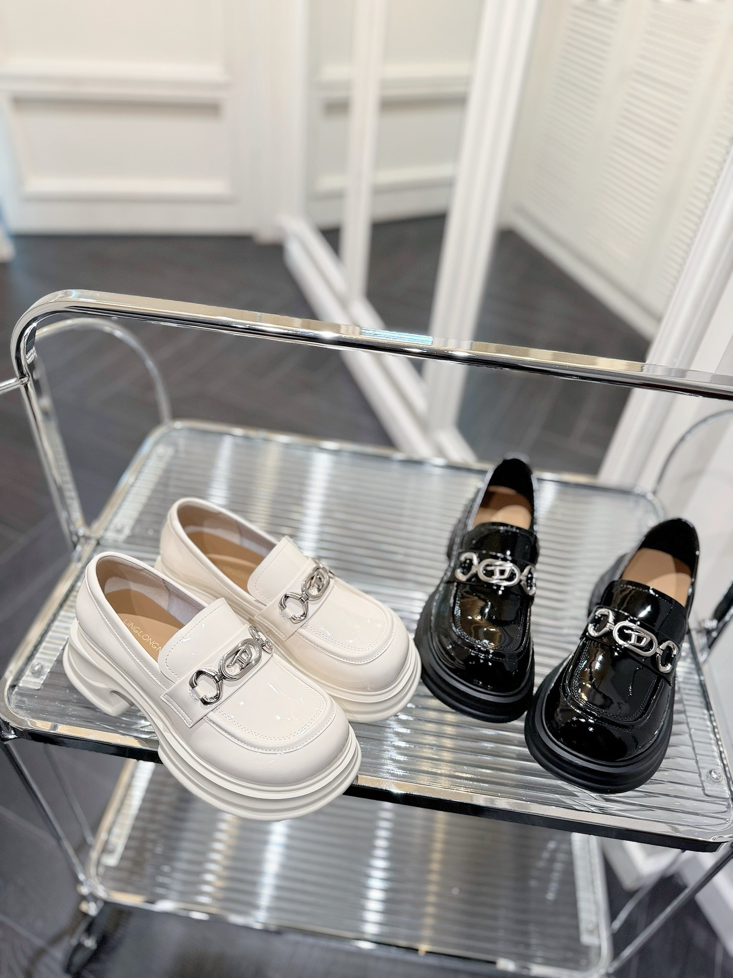 【聚新汇】6028-12厚底真皮百搭气质休闲通勤韩系乐福鞋乐福鞋WJ