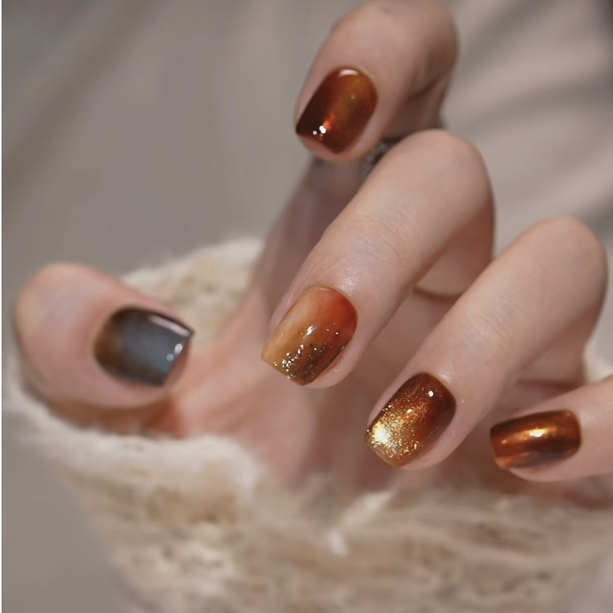 【鎏金岁月】鎏金晕染 重工款 固态胶可照干