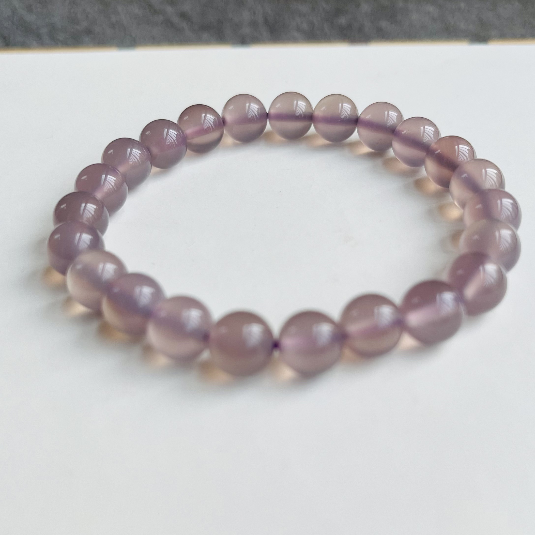 【九紫】紫玉髓/玛瑙手串/约8mm23粒/多样性发货