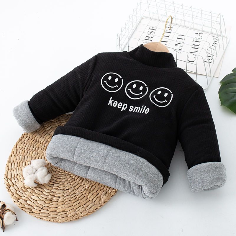 儿童棉服外穿保暖秋衣内搭校服神器宝宝高领洋气冬季加厚儿童棉袄