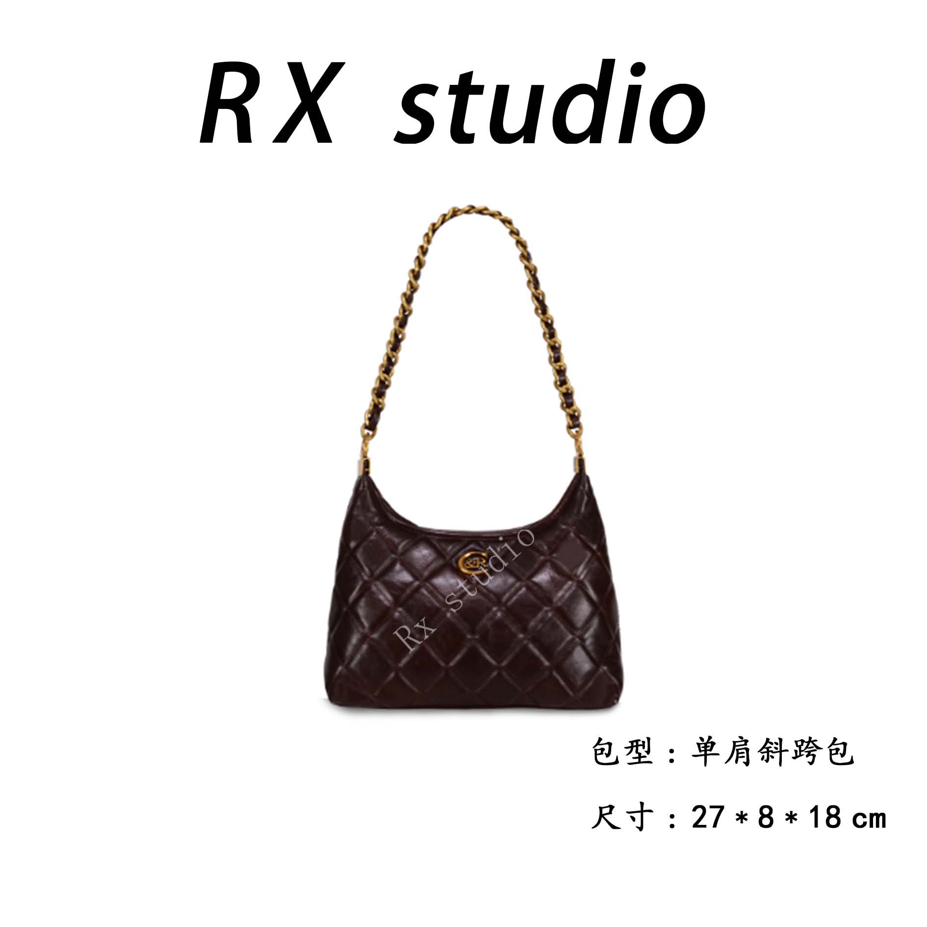 【瑞熙甄选】GQ-8708-安可拉红RAIN.CUN轻奢小众时尚女士包