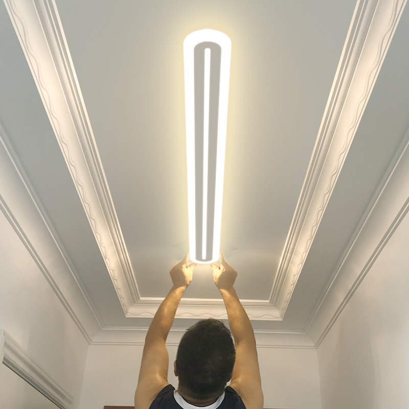 过道灯走廊灯简约现代网红中山灯具长条入户玄关led衣帽间吸顶灯