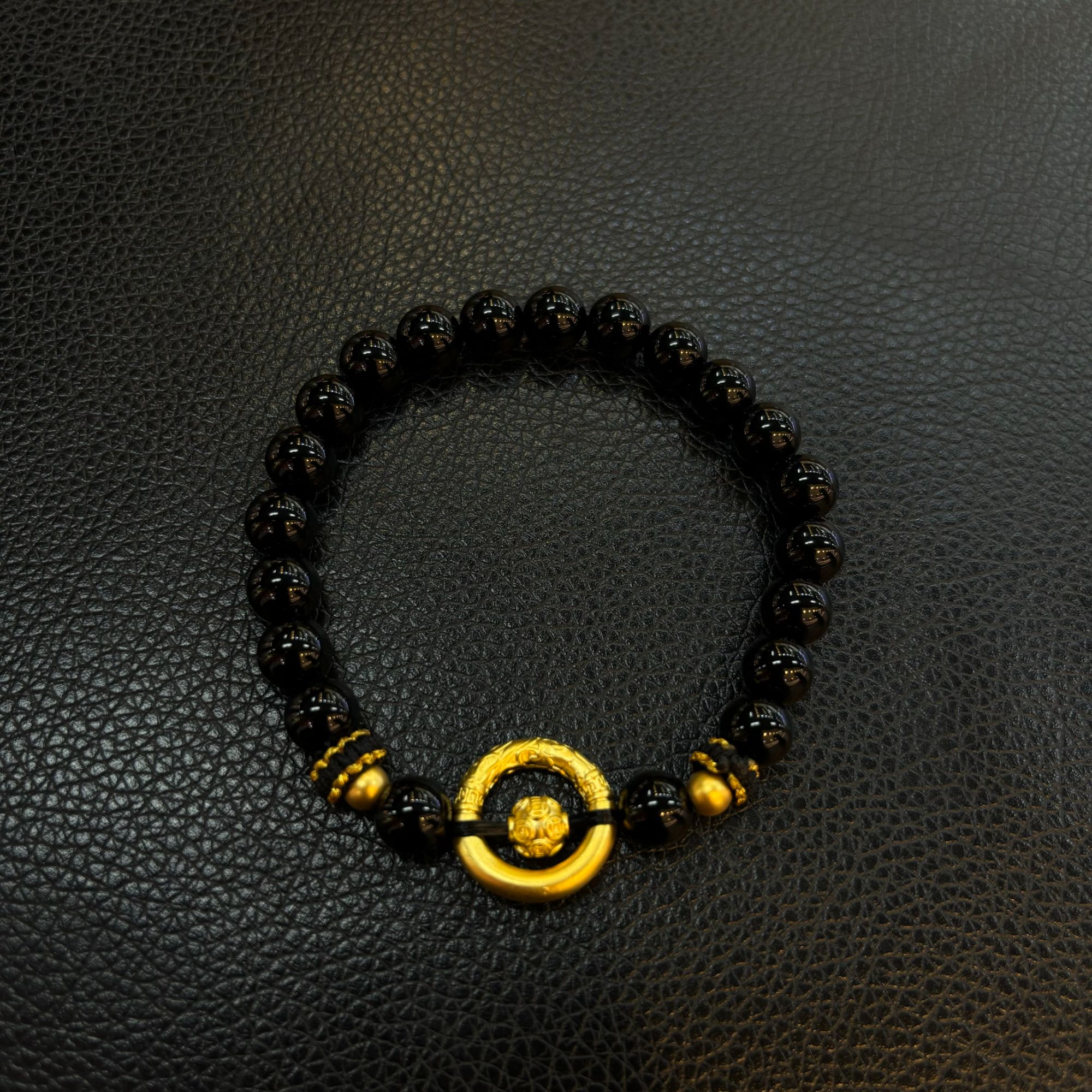 【旺旺金选】 足金999  卷草纹平安扣配饰