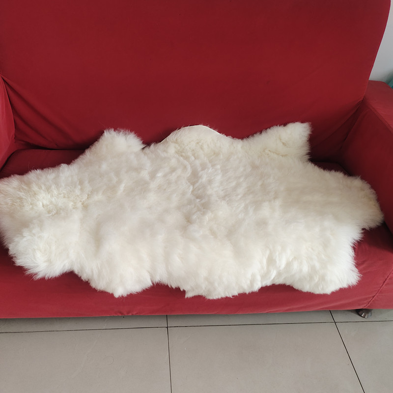 整张羊皮垫子皮毛一体坐垫纯羊毛毯真皮沙发垫羊皮褥子羊毛皮地毯