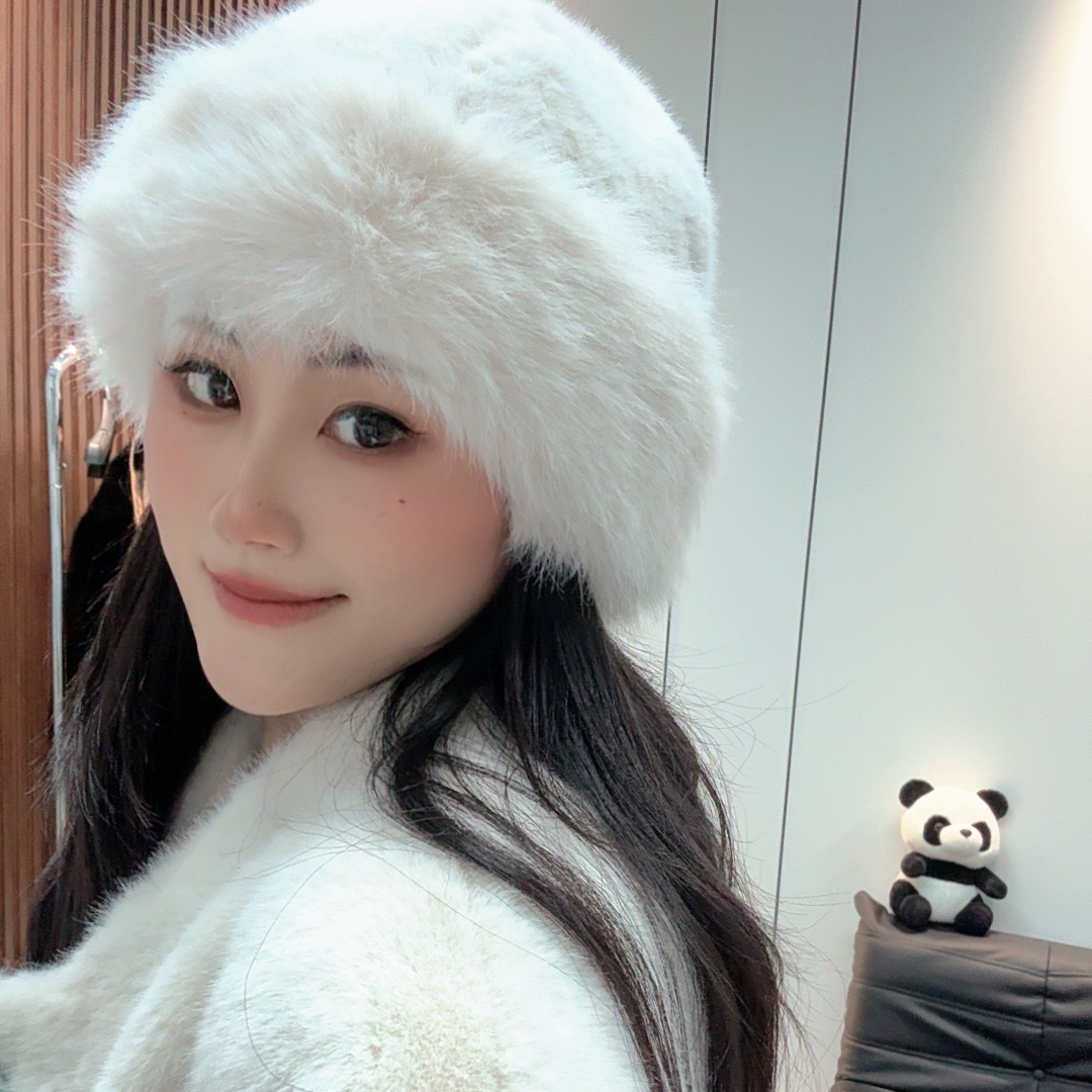 SS·双双家《气质俏皮可爱百搭》蒙古毛毛帽子冬季必备时尚单品～