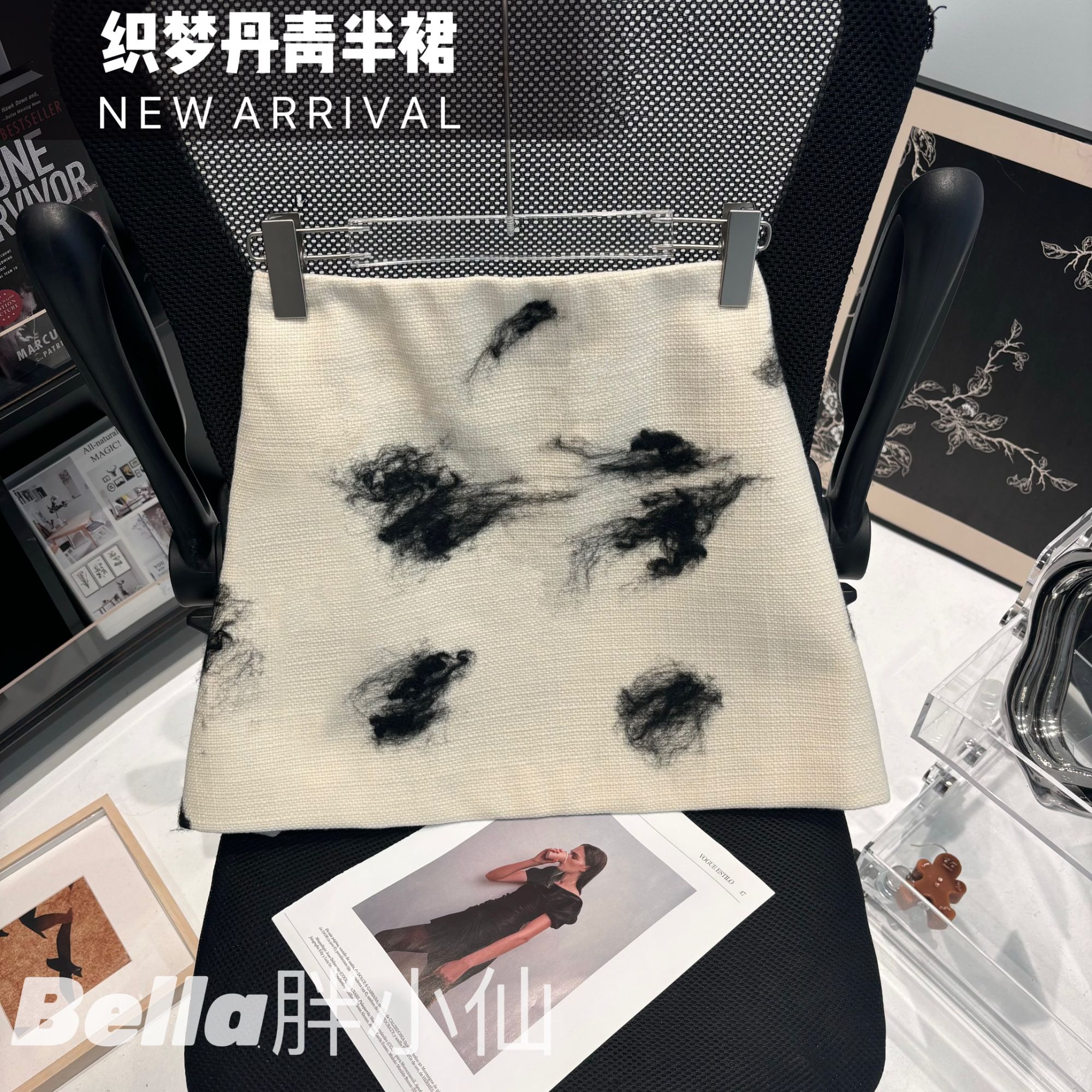 【胖小仙】<织梦丹青>水墨画半裙时尚百搭韩版新中式