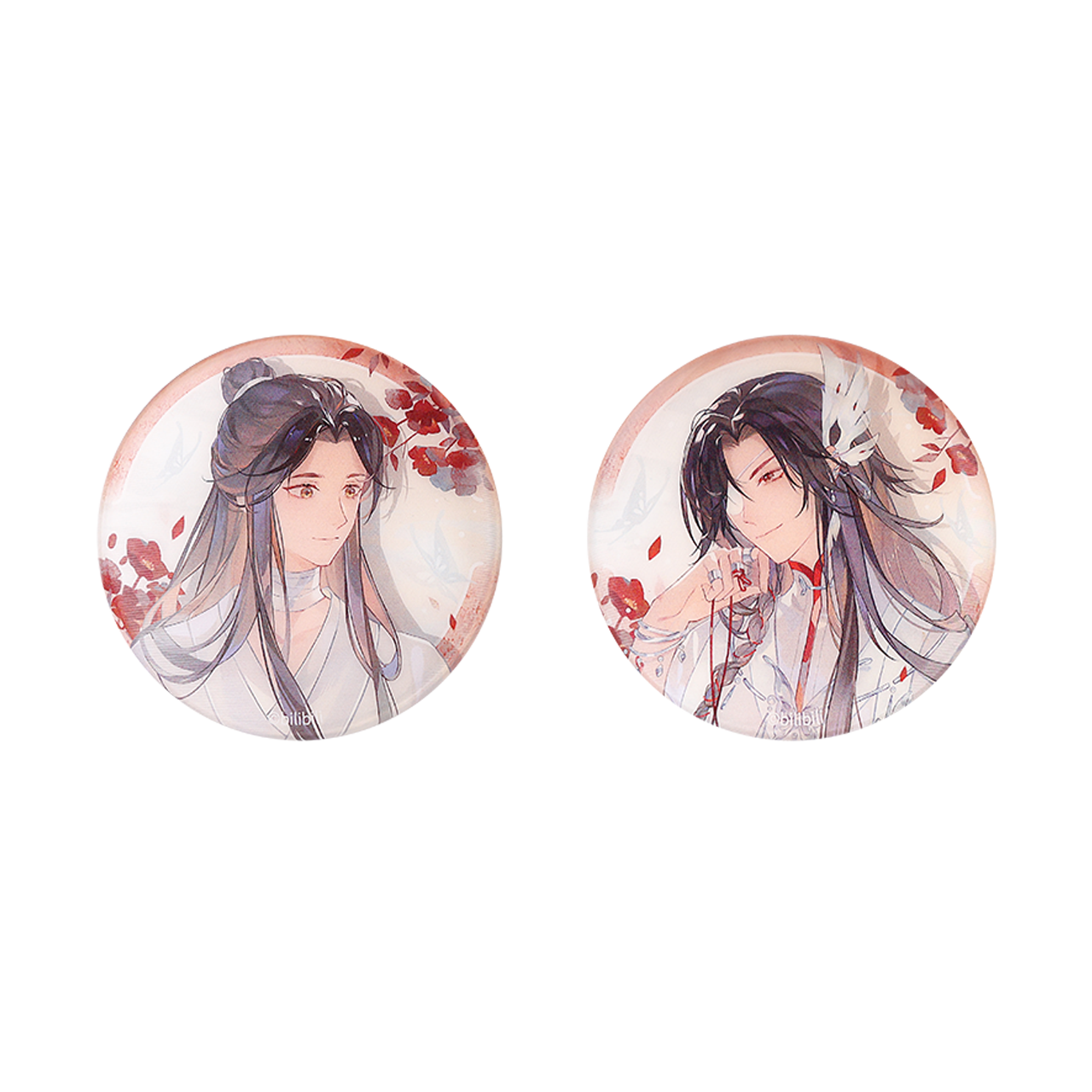 【现货】bilibiliGoods《天官赐福》星霜荏苒系列 光栅马口铁徽章套组