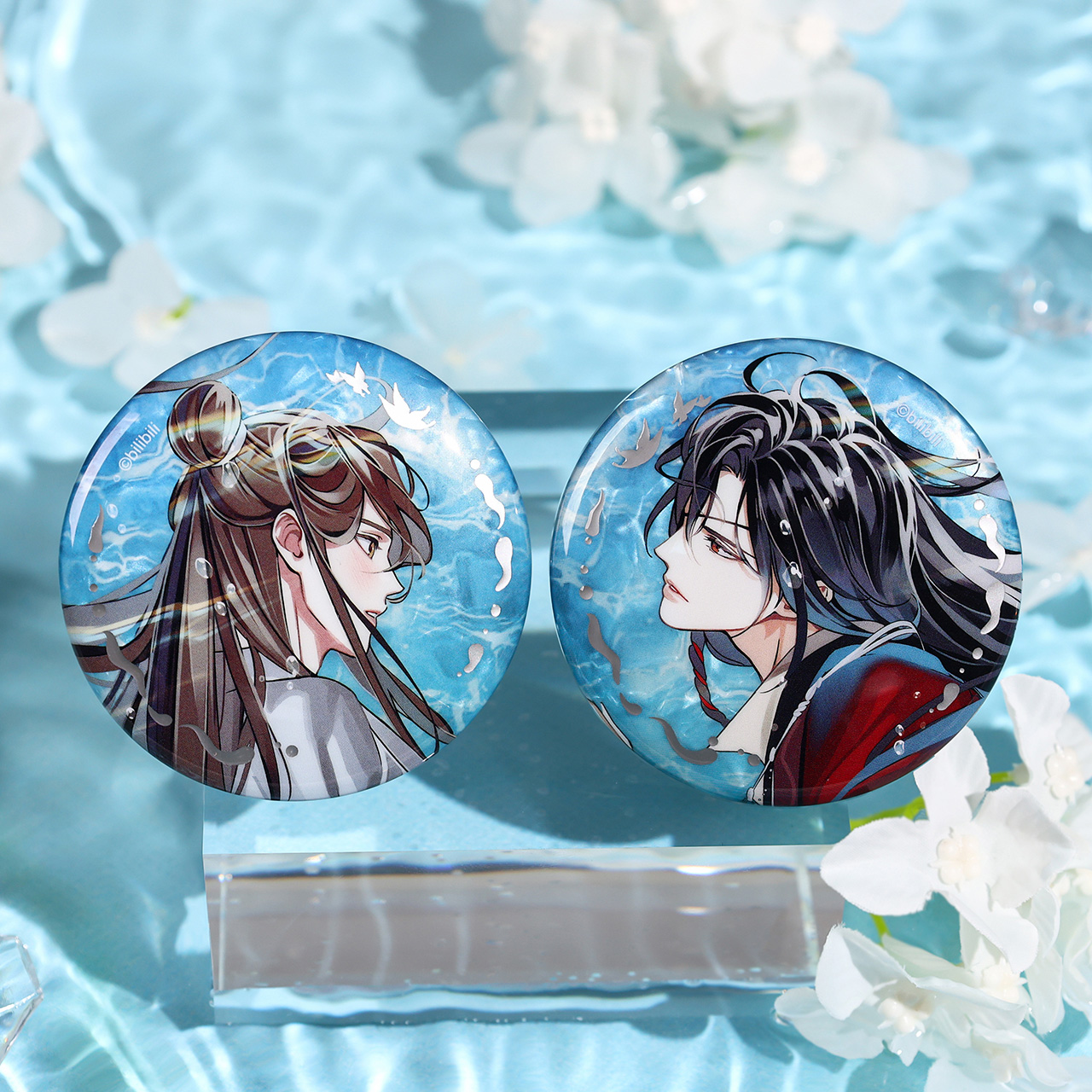 【现货】bilibiliGoods 《天官赐福》动画 芳心乱系列 马口铁徽章