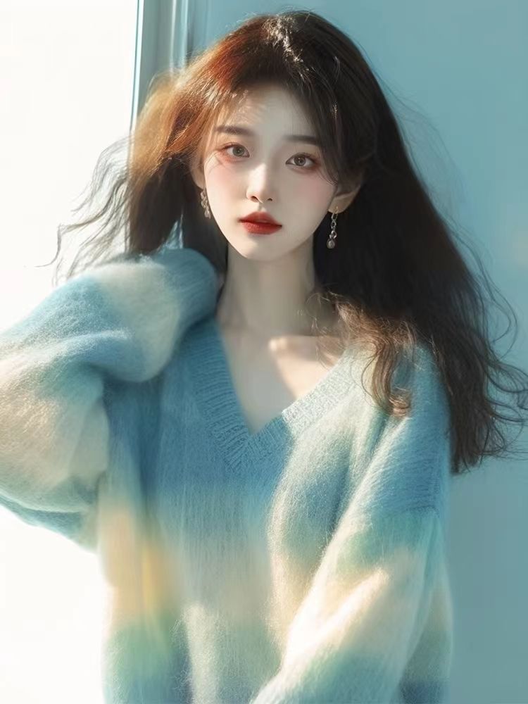 421-430气质百搭套头毛衣开衫网红加厚款（直播专属）