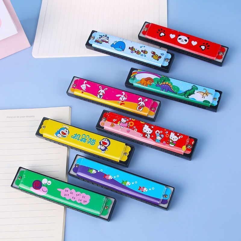 儿童口琴16孔幼儿园小学生初学者吹奏乐器创意礼物口风琴玩具