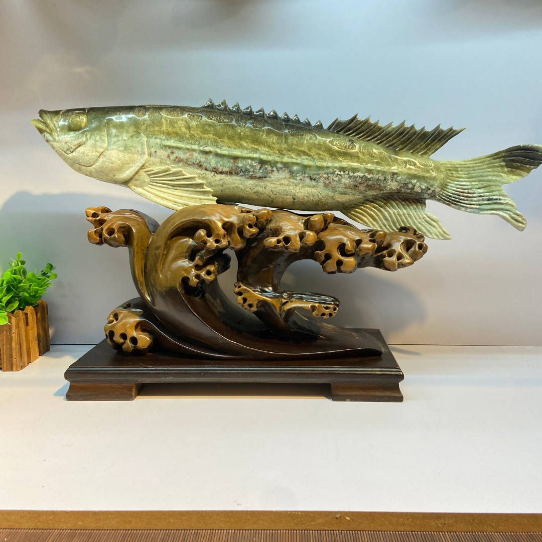 岫岩玉石家居摆件手工雕刻新年装饰品珠宝玉器有些绺裂