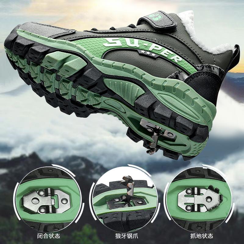 昌祥回力男童棉鞋冬季加绒加厚大棉保暖防滑中大童东北儿童雪地靴