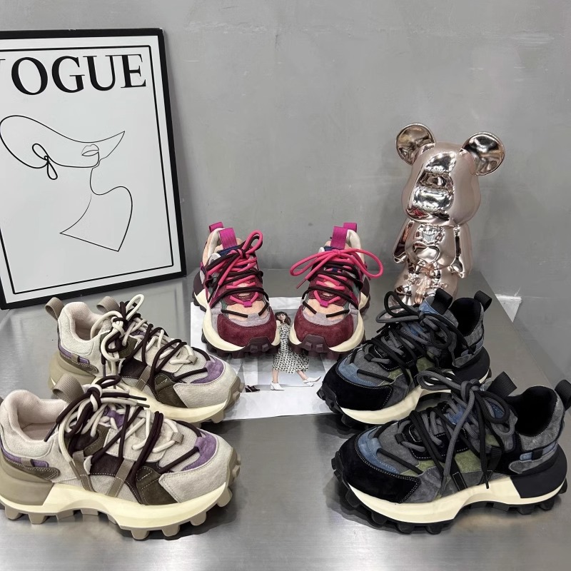 回力瑞华夫阿甘鞋女2023新款秋季今年流行鞋子厚底老爹鞋女