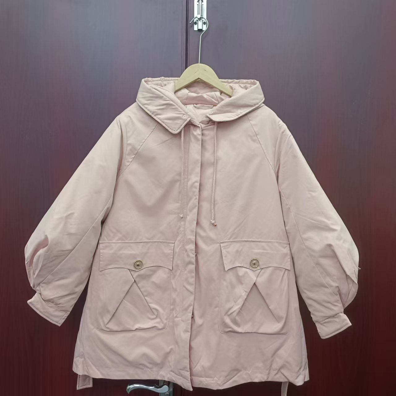 韩版宽松中长款棉服2024冬季女装新款品牌商场同款2023