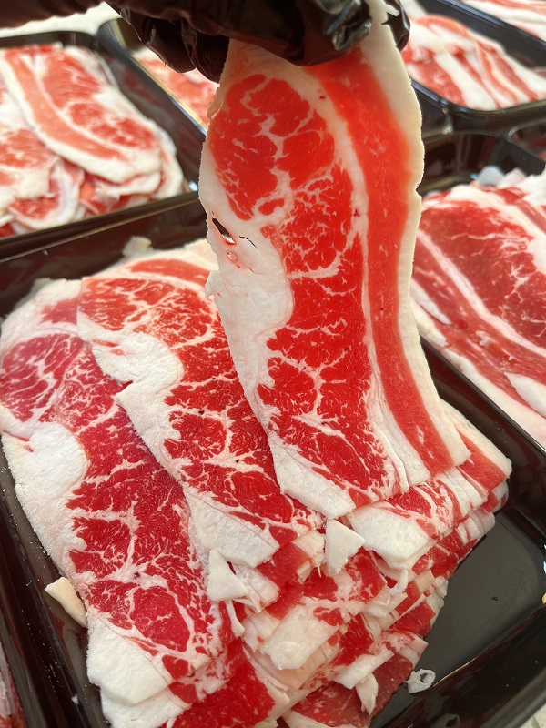 原切牛排【肥牛涮烤片】澳洲谷饲安格斯火锅片食材烤肉原切后胸2斤
