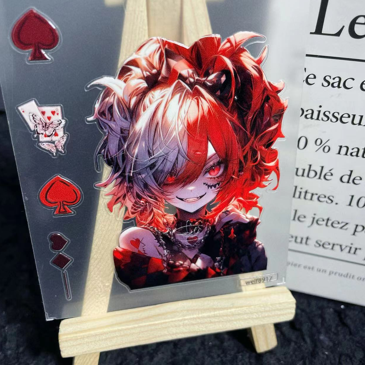 【暗黑小丑女】 5D立体浮雕果冻防水贴纸文化创意冰箱贴滴胶手机壳