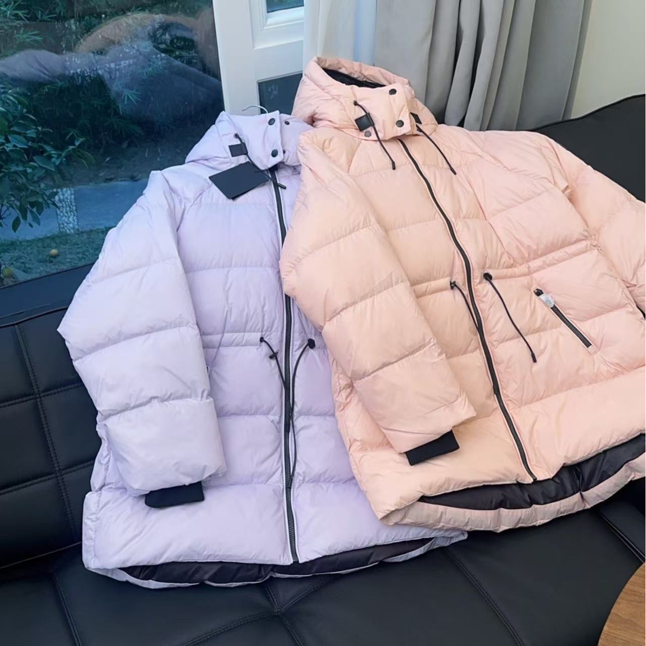 AW241388  奇奇彩色系列蓬松抽绳羽绒服