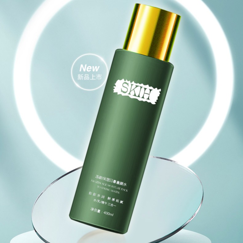 冻龄保湿回春童颜水，水乳精华三合一