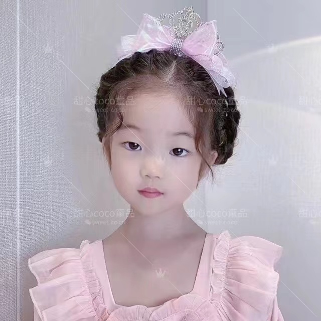 005幻彩大皇冠双面立体蝴蝶结款抓夹