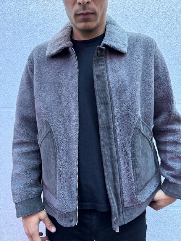 男士羊毛皮毛一体冬季外套