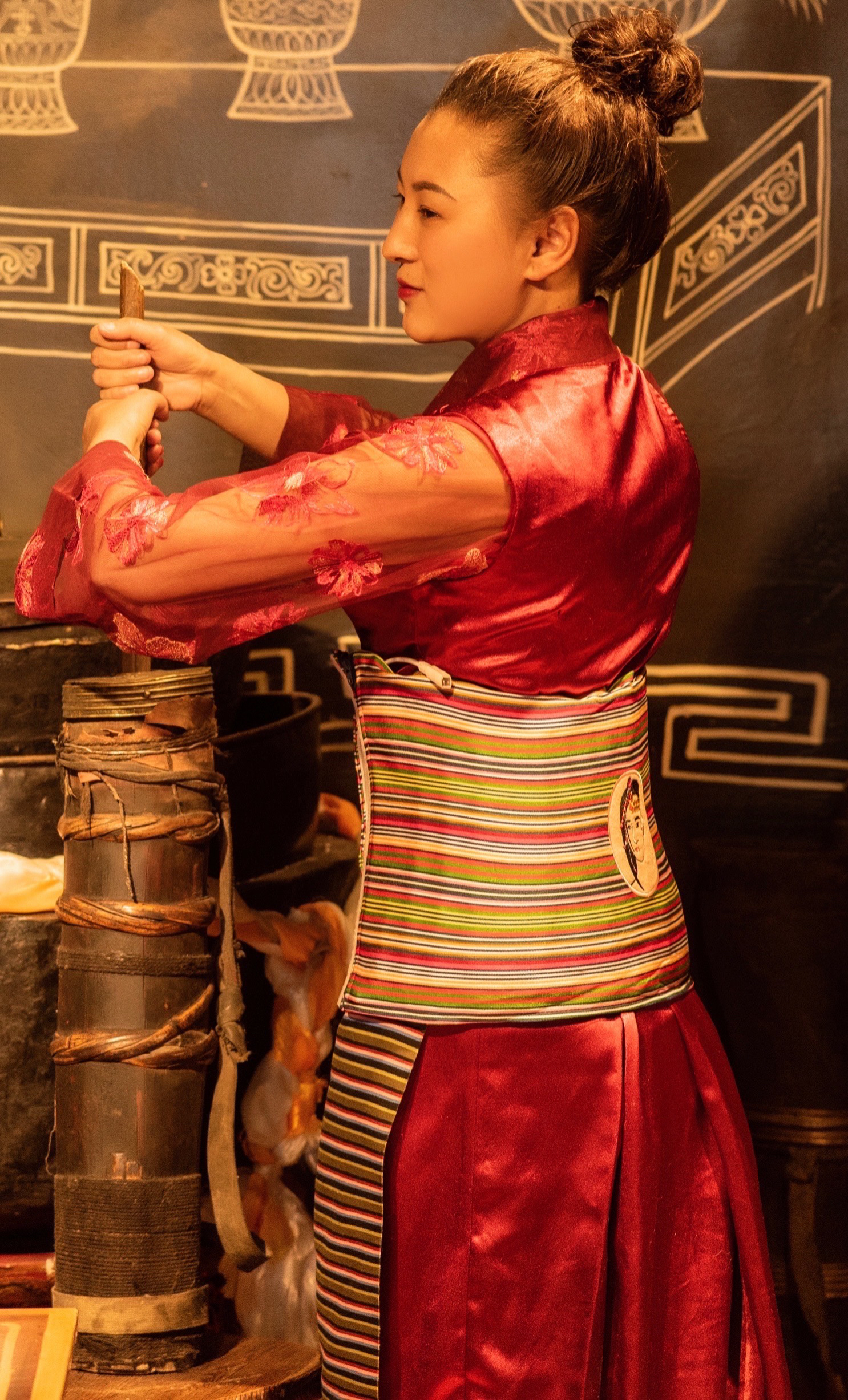 普帕尔仓古方盐袋热敷礼盒护膝肩颈正品