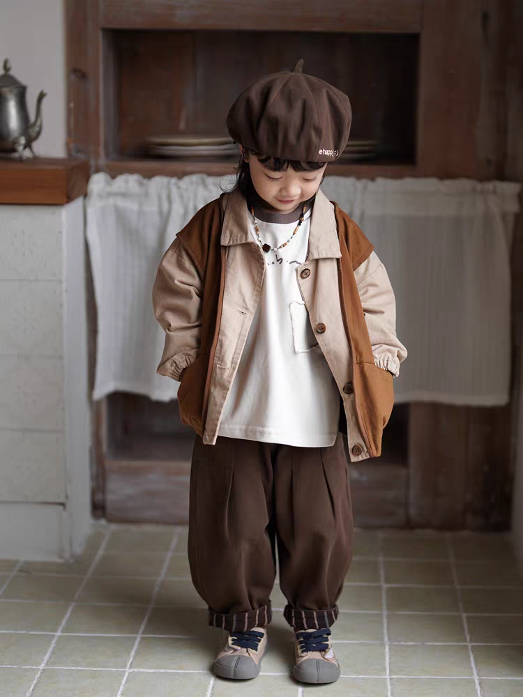 男女童衬衫外套2024新款森系长袖衬衣春款儿童帅气春季韩版开衫潮