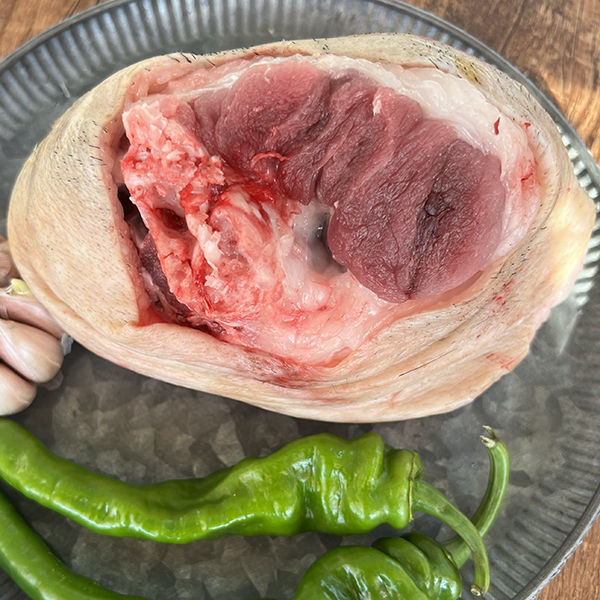 【肘子-顺丰京东】农户生态散养黑土猪新鲜土猪蹄髈 肘子2份包邮