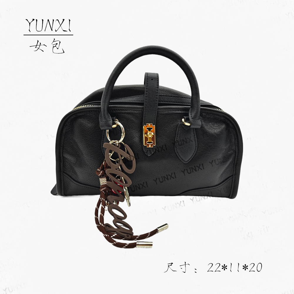 【云溪推荐】MoMo沫沫#12157黑色时尚女士气质斜挎单肩包