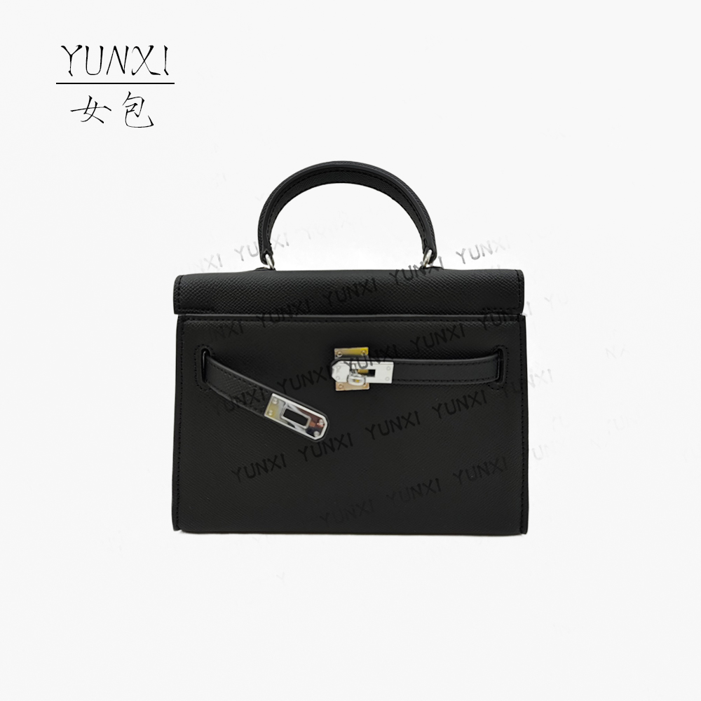 【云溪推荐】MoMo沫沫#7064黑色时尚女士气质斜挎单肩包
