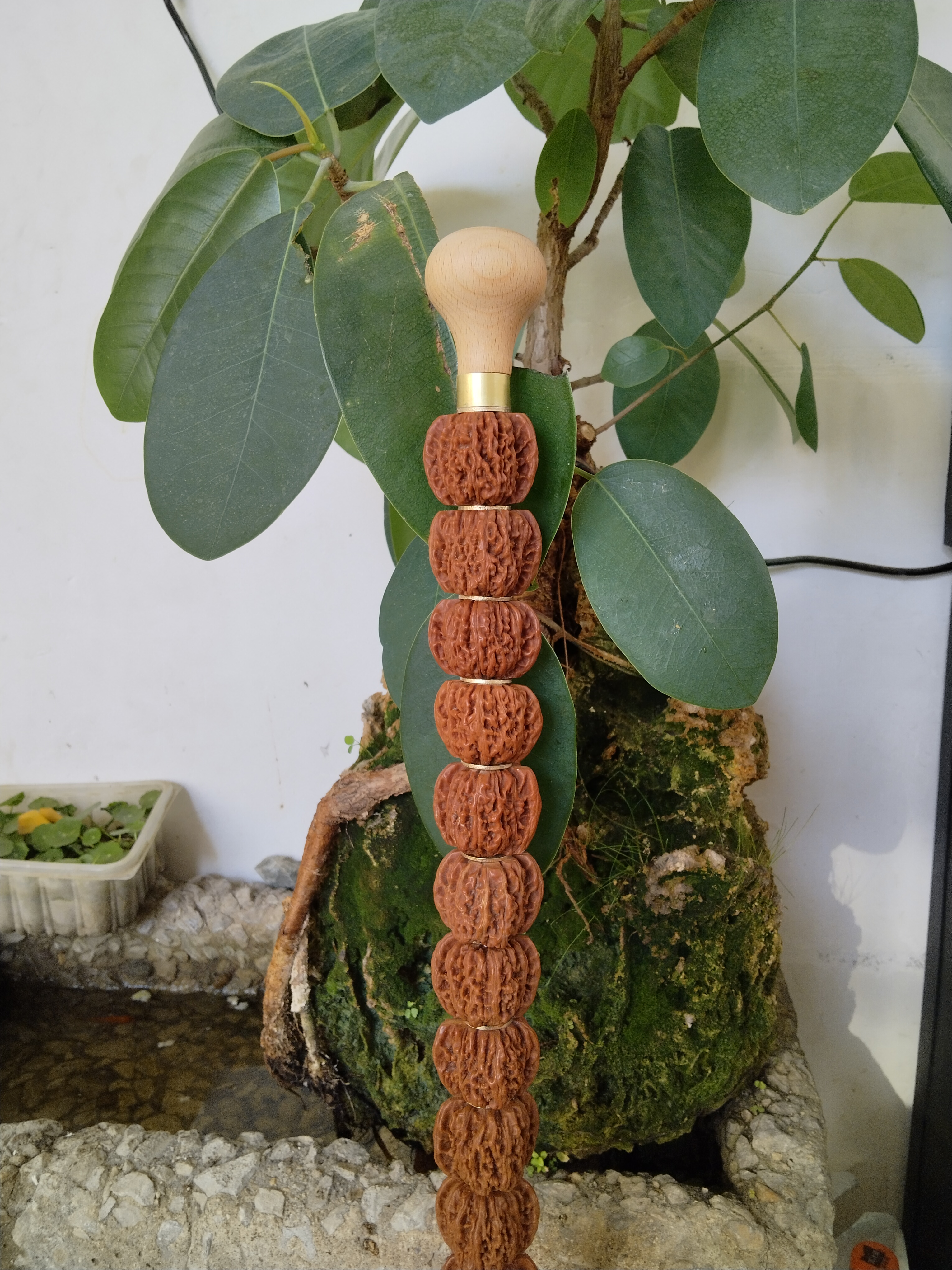 文玩核桃手仗登山杖