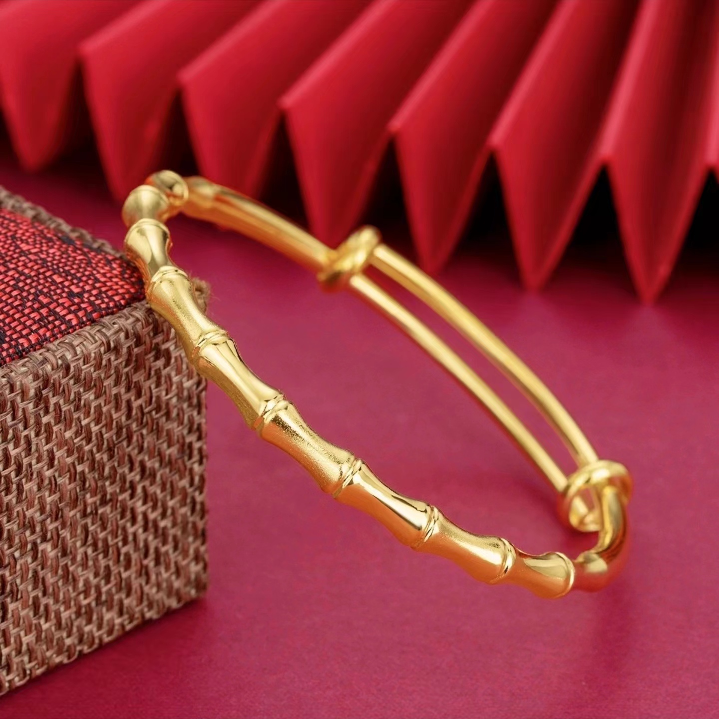 如懿恋 合金手镯 精工版【竹节推拉手镯】经典款时尚优雅显气质轻奢