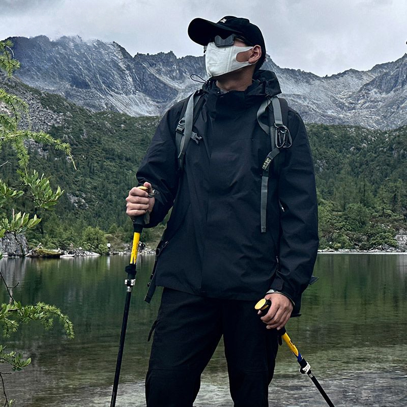 新款冲锋衣三合一可拆卸内胆加厚保暖防水防风露营滑雪登山服