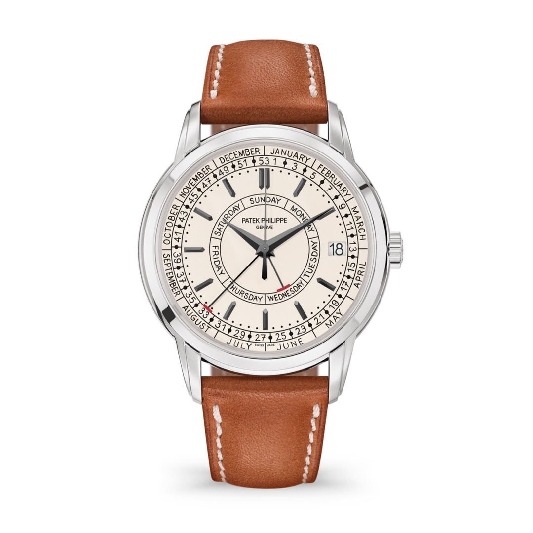 99新 Patek Philippe/百达翡丽 2021年周历复古奶油白5212A-001