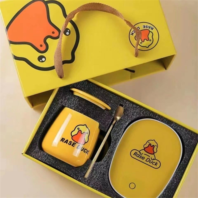 55度学生恒温杯垫暖暖杯智能自动加热牛奶咖啡礼盒创意电热餐杯杯