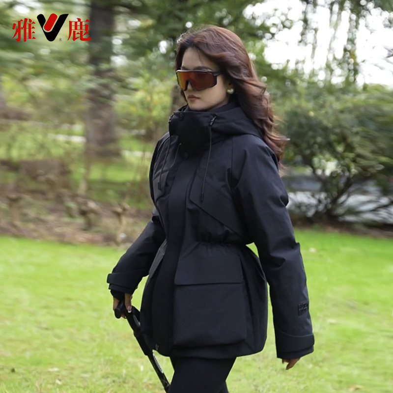 雅鹿优选2025爆款羽绒服休闲连帽防风保暖运动加厚冬季防泼水