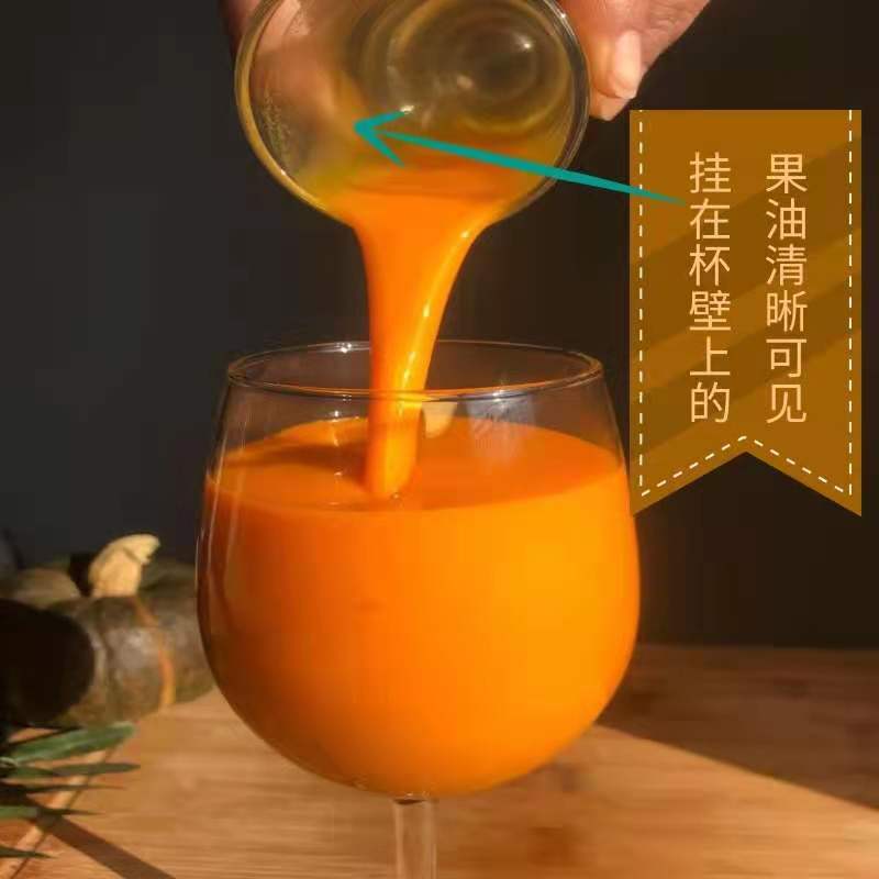 新疆沙棘特产沙棘原浆500ml鲜果原汁食用冷榨