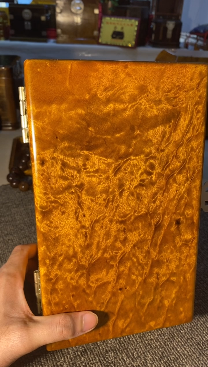 【闪购商品】金丝楠木艺金丝楠首饰盒F19