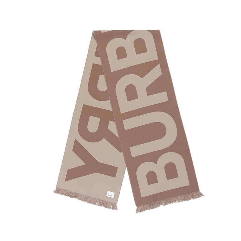 巴宝莉BURBERRY羊毛男女情侣款经典百搭时尚秋冬保暖双面围巾