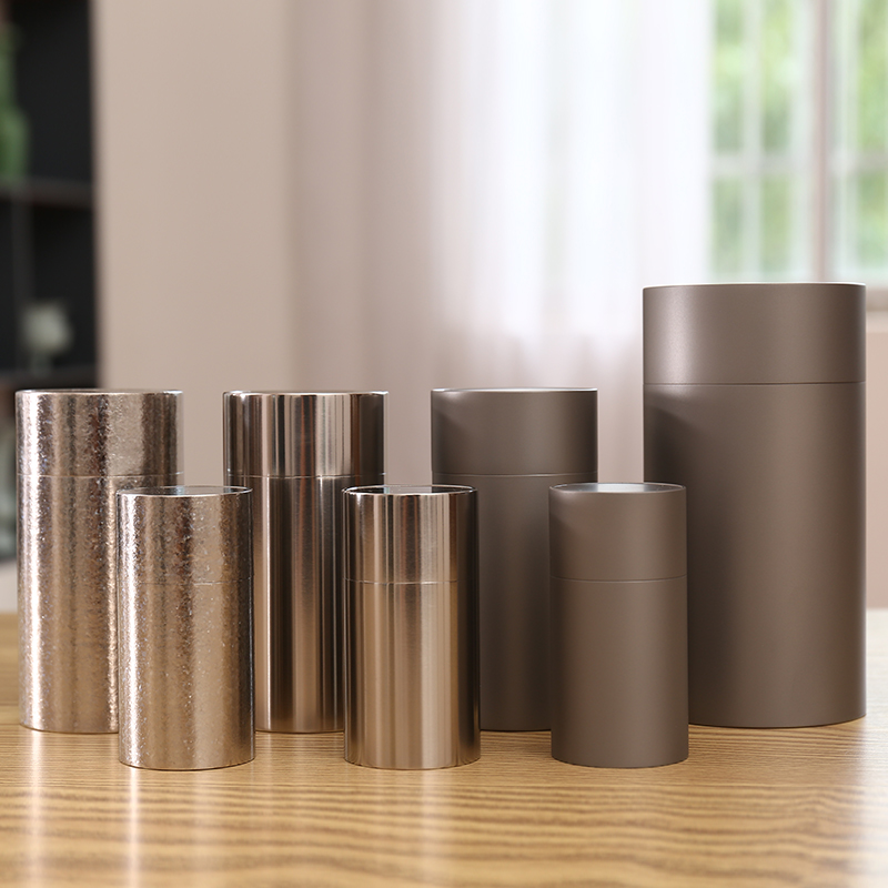 纯钛茶叶罐金属茶仓储茶罐超轻超硬便携户外旅游野营车载存茶罐