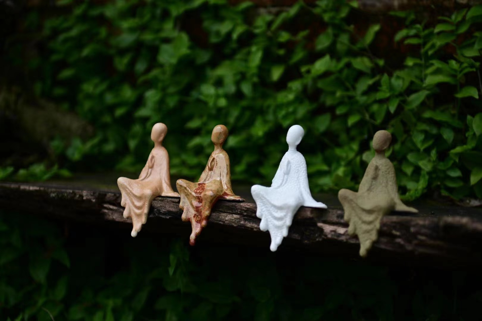 山南-高温 颜色釉 摆件 可做茶宠 禅意 微景观 创意 中式 茶空间