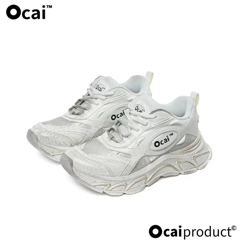 Ocai Runtech3.0脏白色"超声波"跑鞋 休闲运动鞋子厚底潮鞋老爹鞋