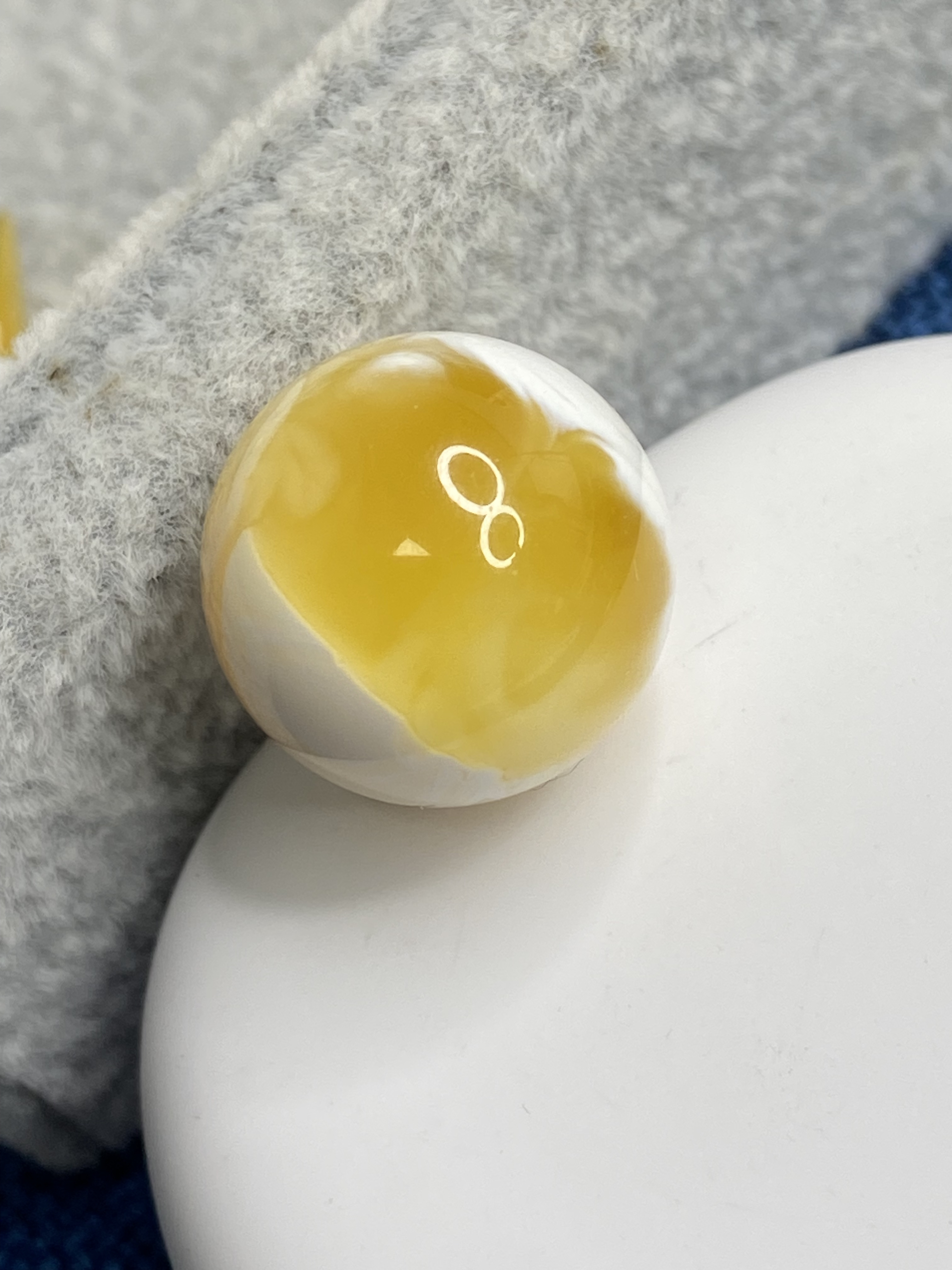 溶洞陶瓷白毕业级别16毫米园珠