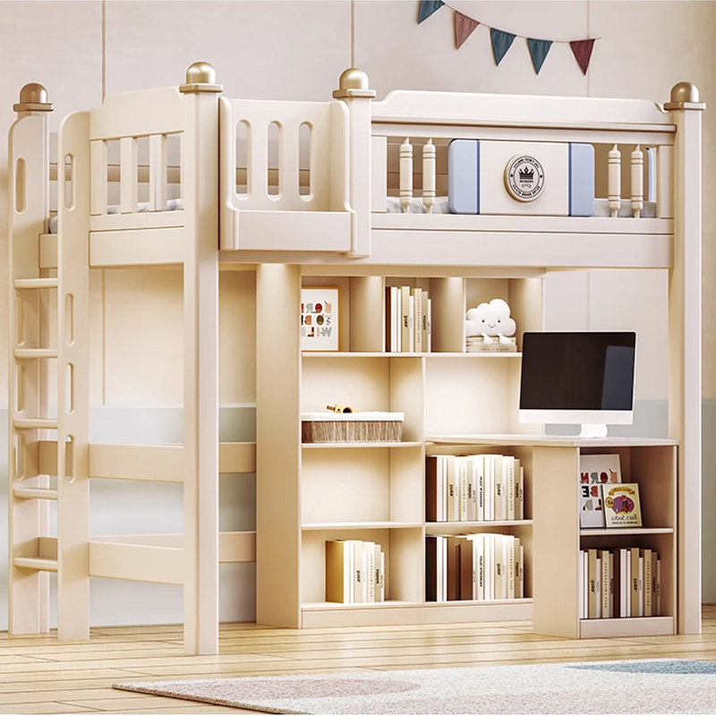 上床下书桌床一体多功能组合床儿童床双层床小户型高低床铺上下床