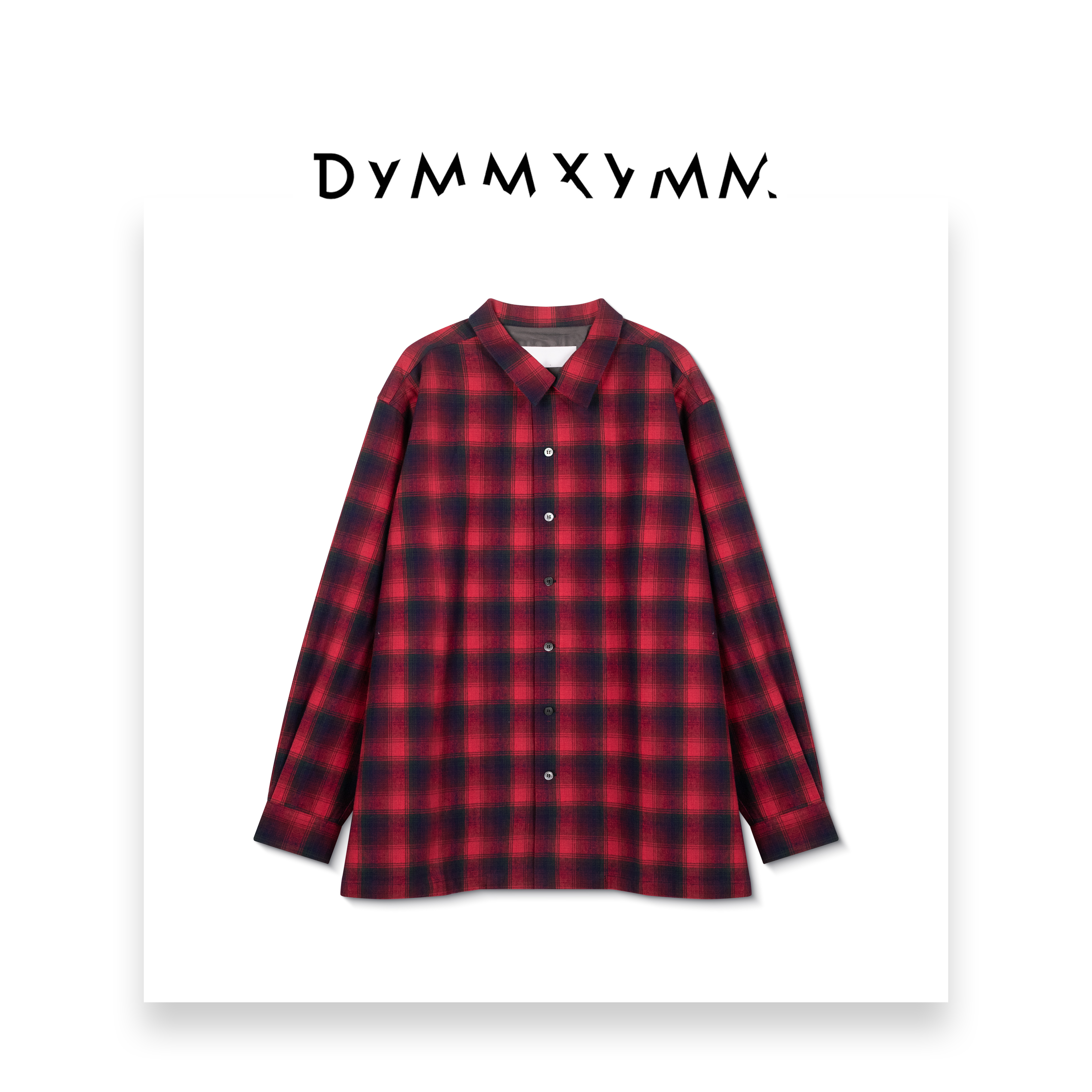【DYMMXYMM】马吉拉·时尚小众设计师休闲气质红色格纹衬衫-WSD174
