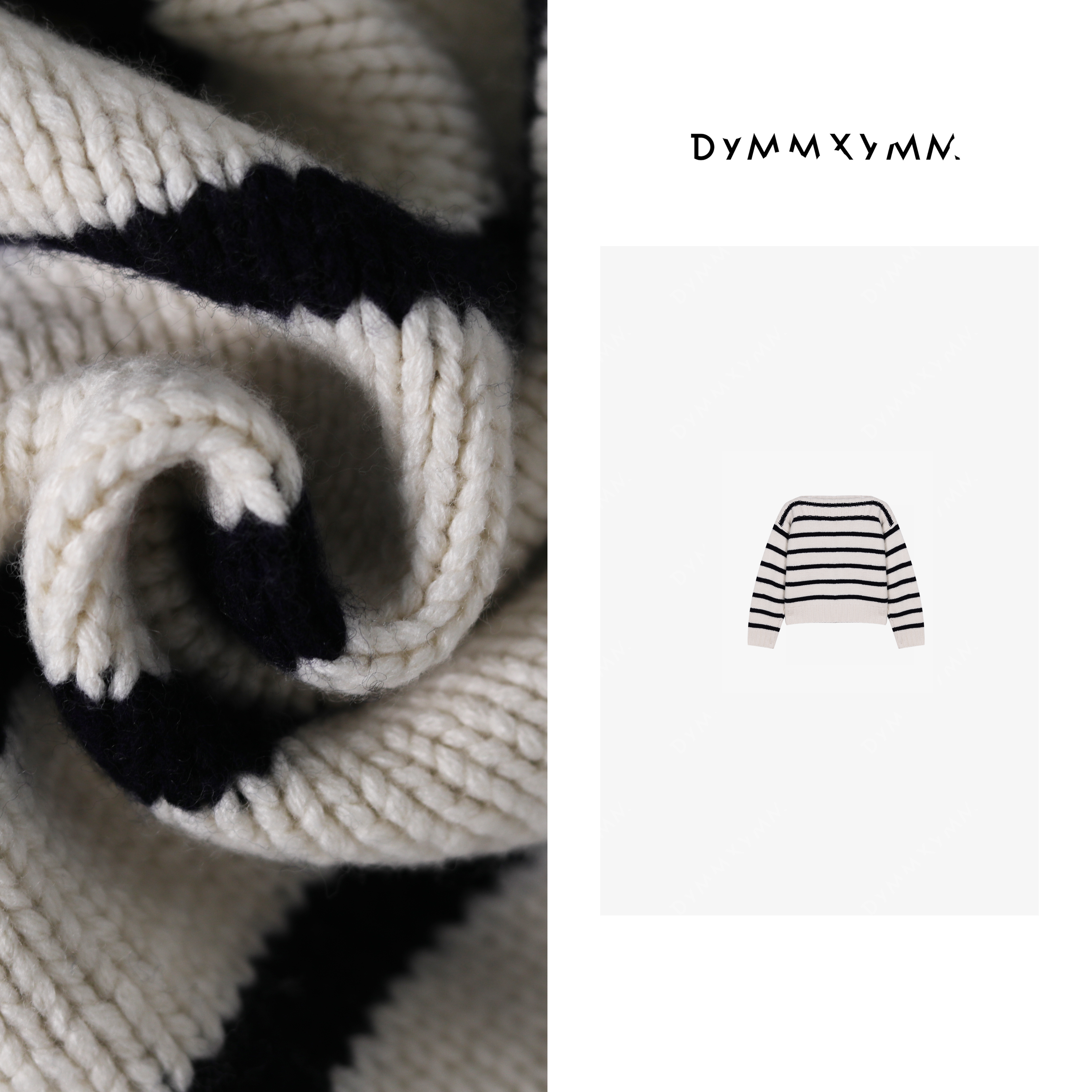 【DYMMXYMM】-CL·极简风轻奢设计师条纹毛衣-4FWD2832