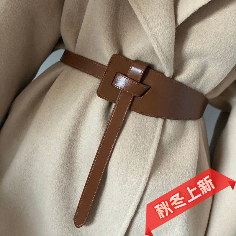 2024新款女士腰带皮带宽腰带连衣裙风衣毛衣装饰百搭欧美大衣束腰